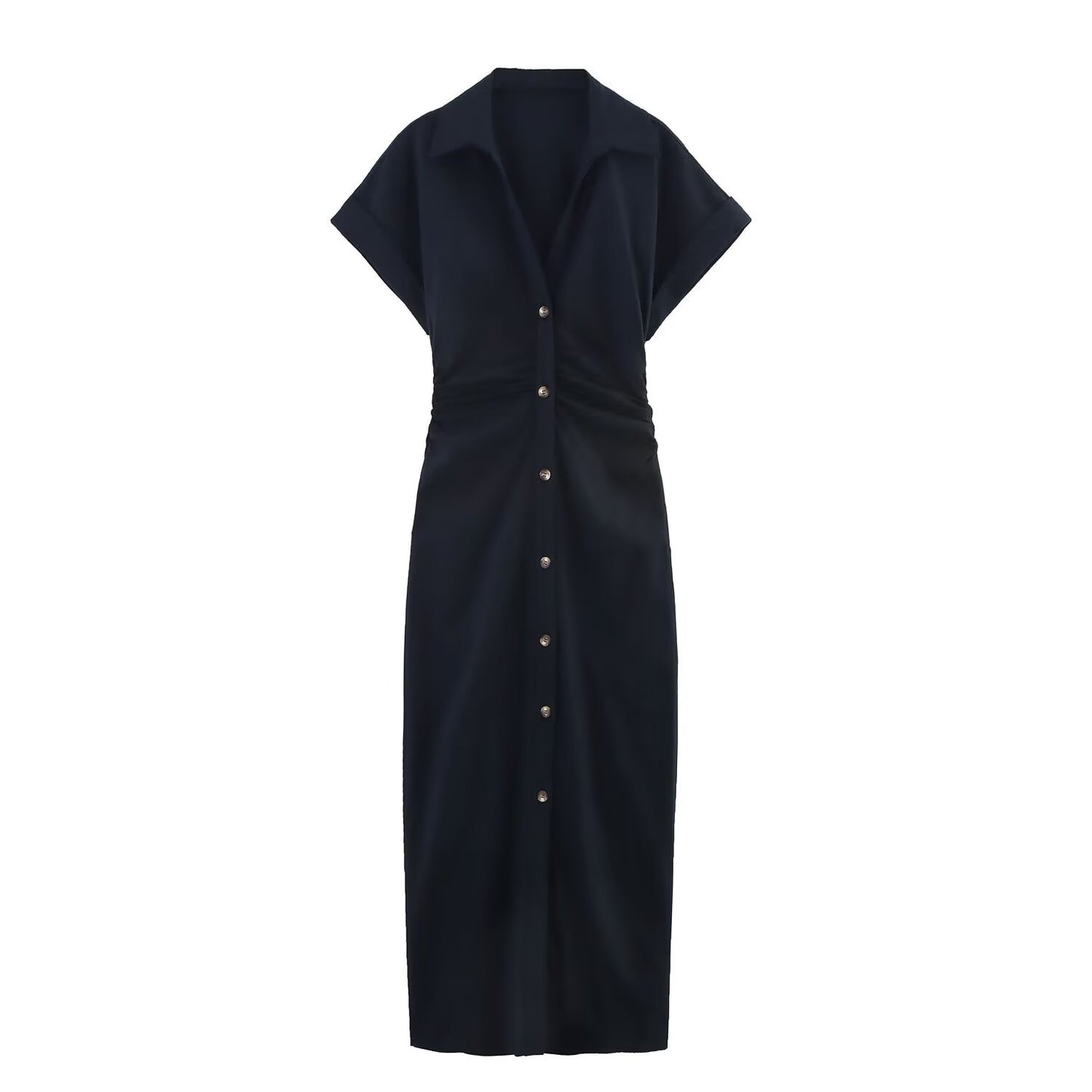 Robe longue manches courtes