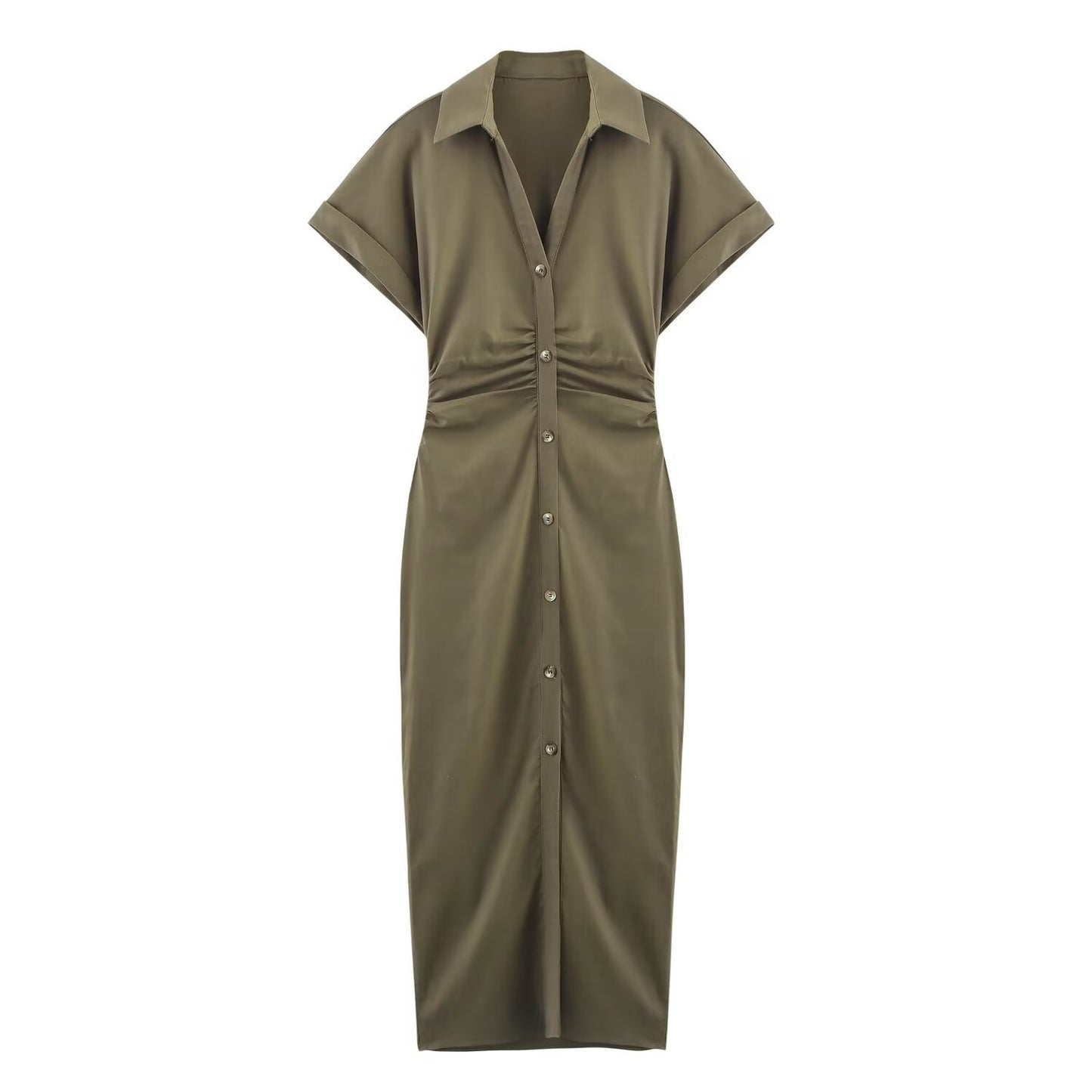 Robe longue manches courtes